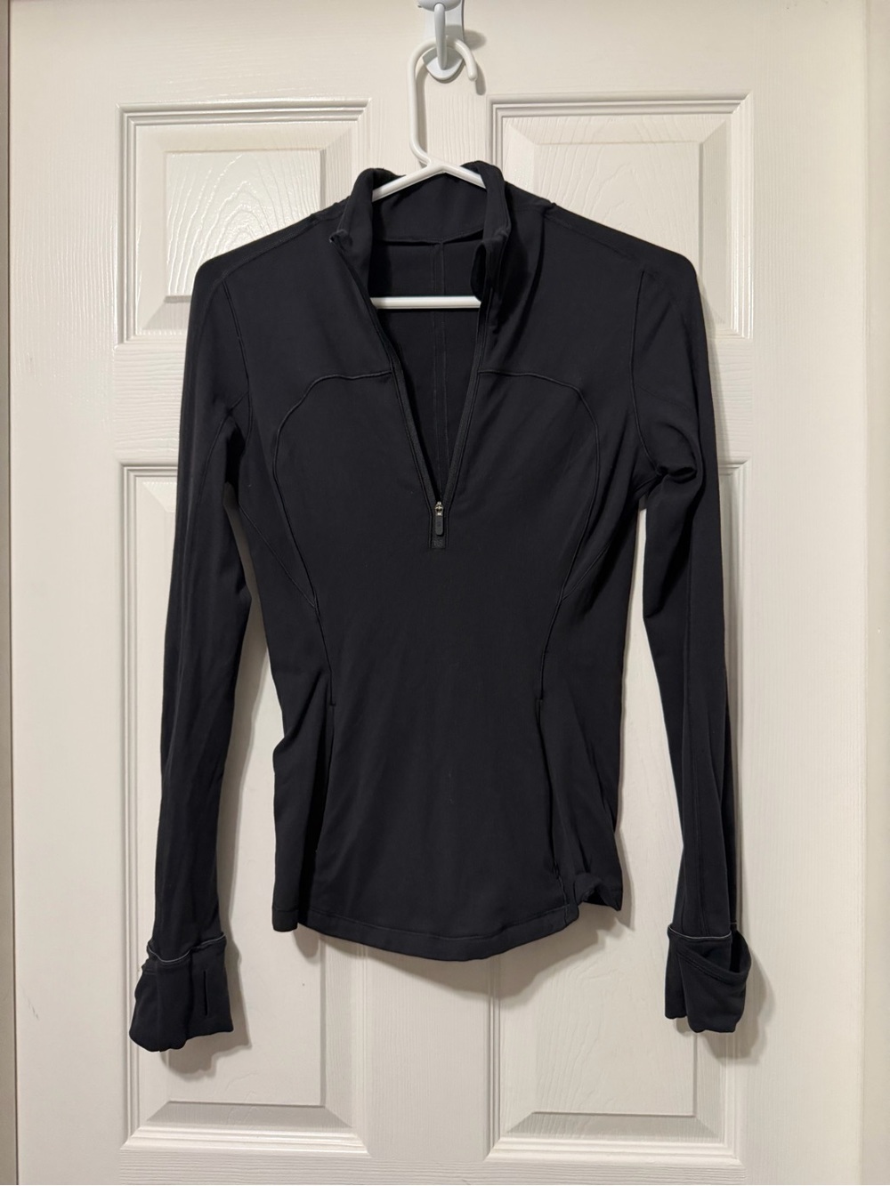 lululemon athletica run brisky 1/2 zip size 4 euc